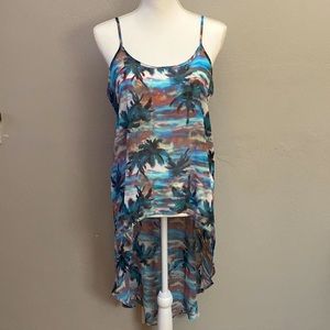 Palm Tree High Low Tank